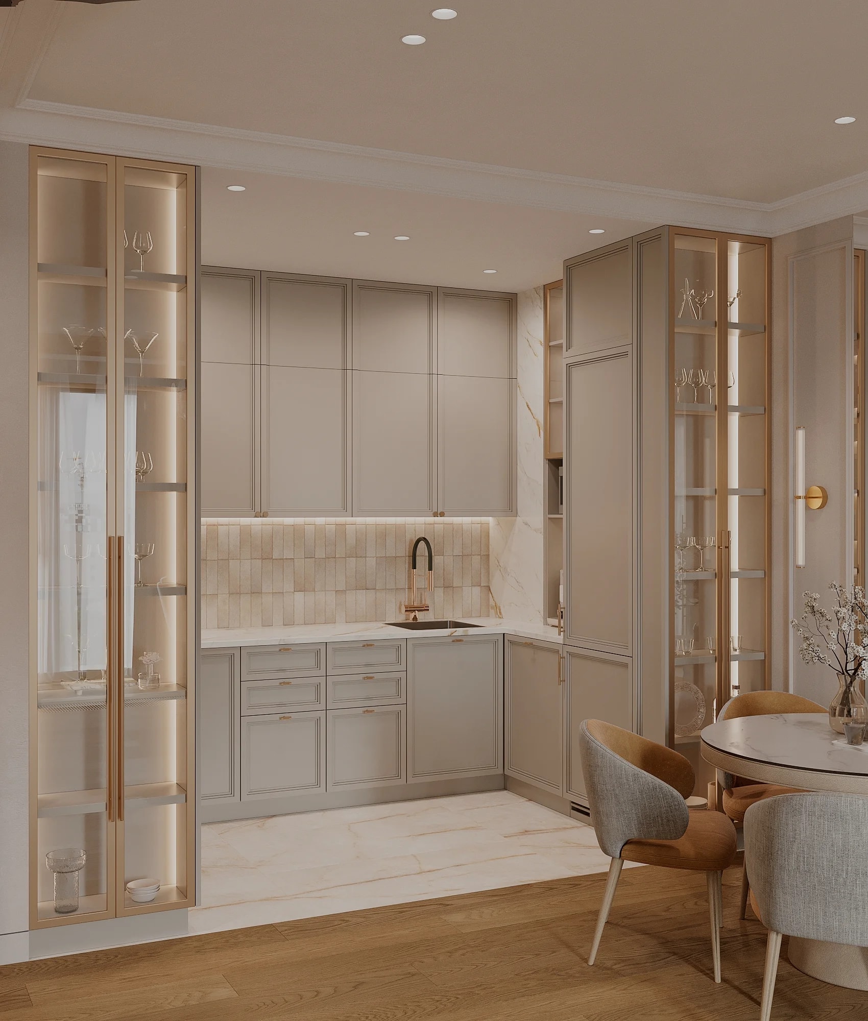 Практичная стильная кухня