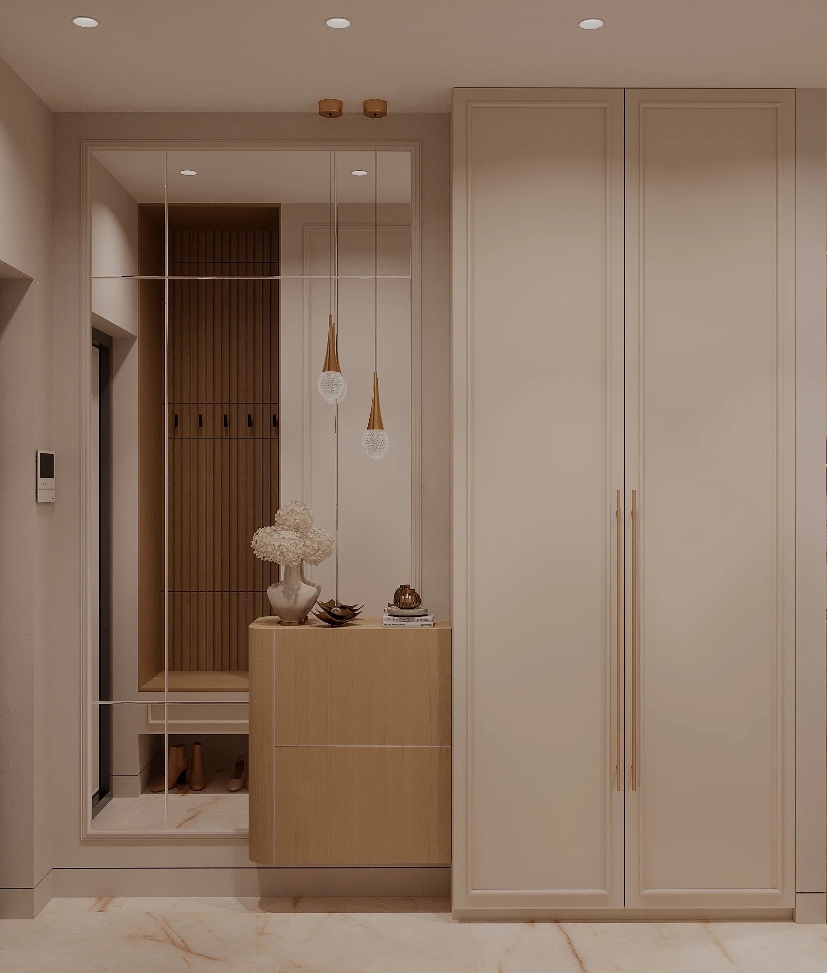 Стильная прихожая в современном стиле