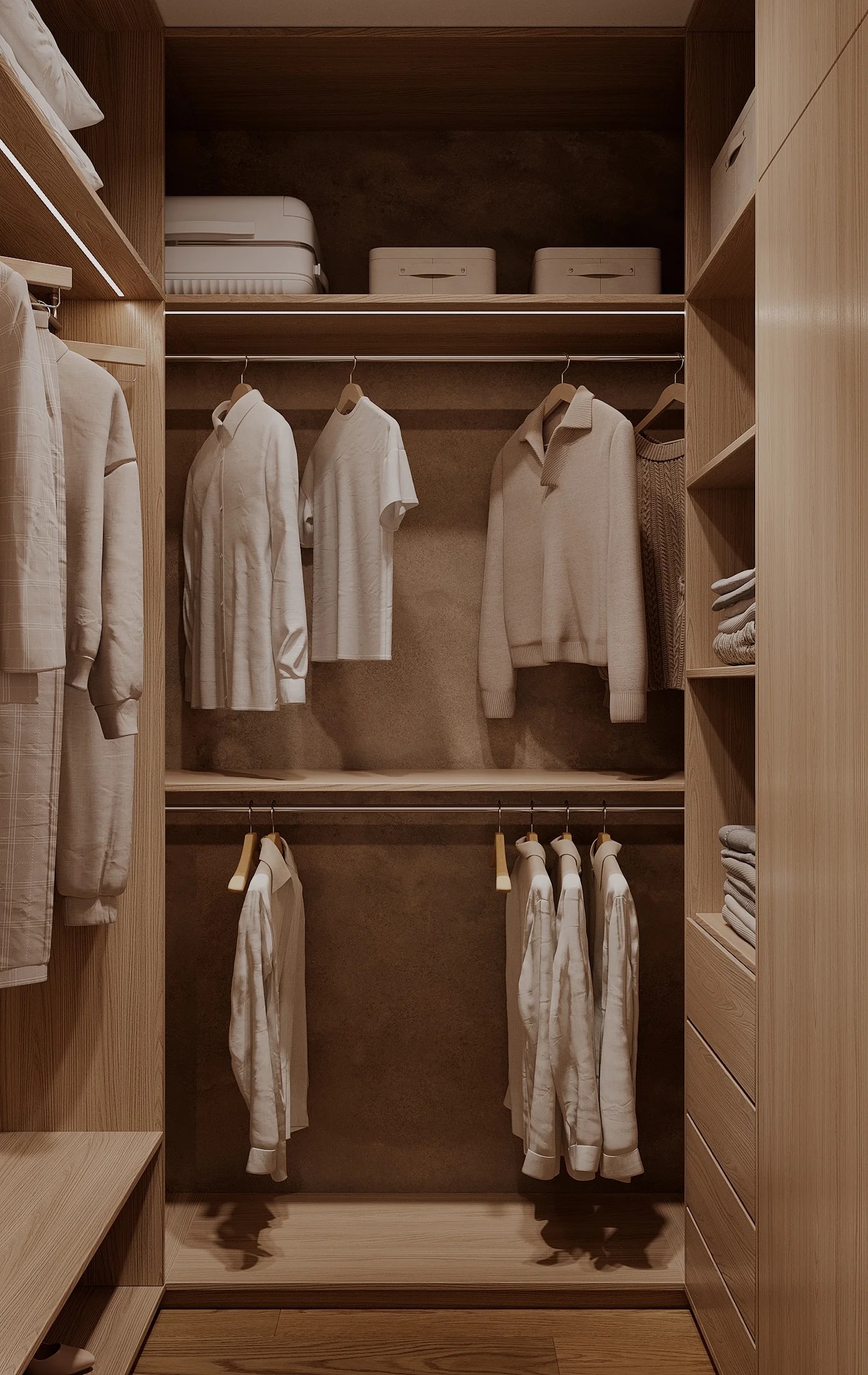 Практичная гардеробная в квартире