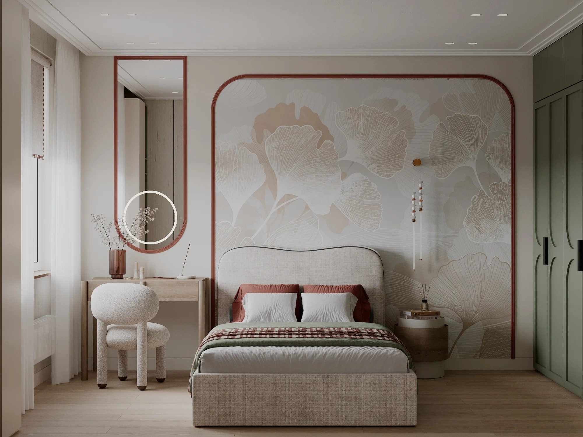 Элегантная спальня в стиле минимализм