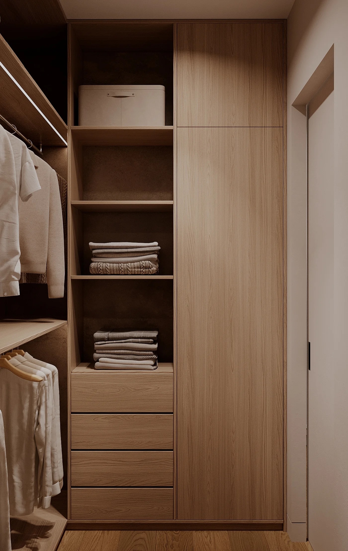 Стильная гардеробная в квартире