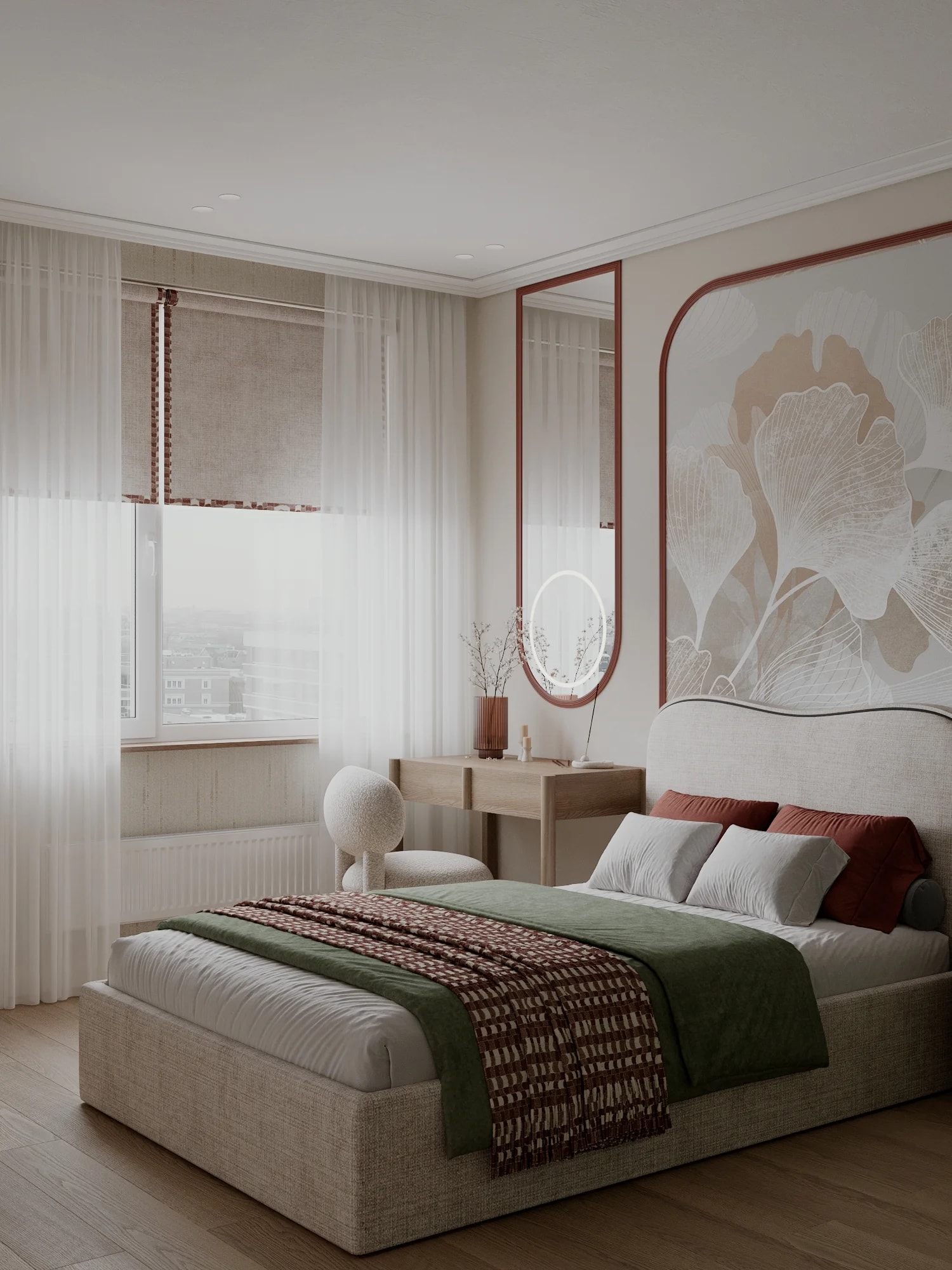 Элегантная и функциональная спальня 