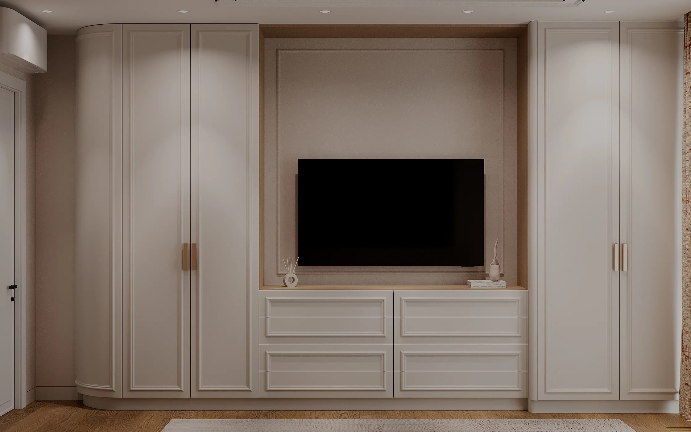 Практичный шкаф для спальни