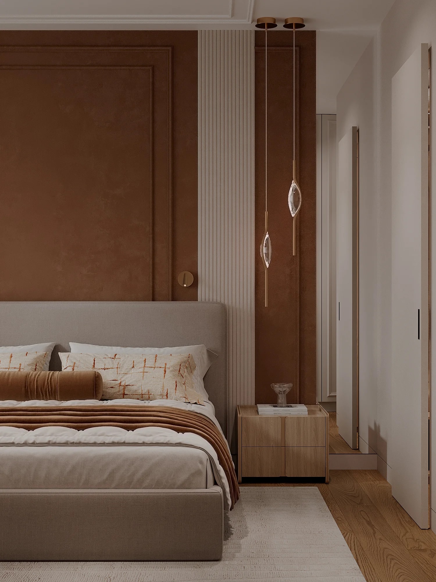 Практичная тумба для спальни