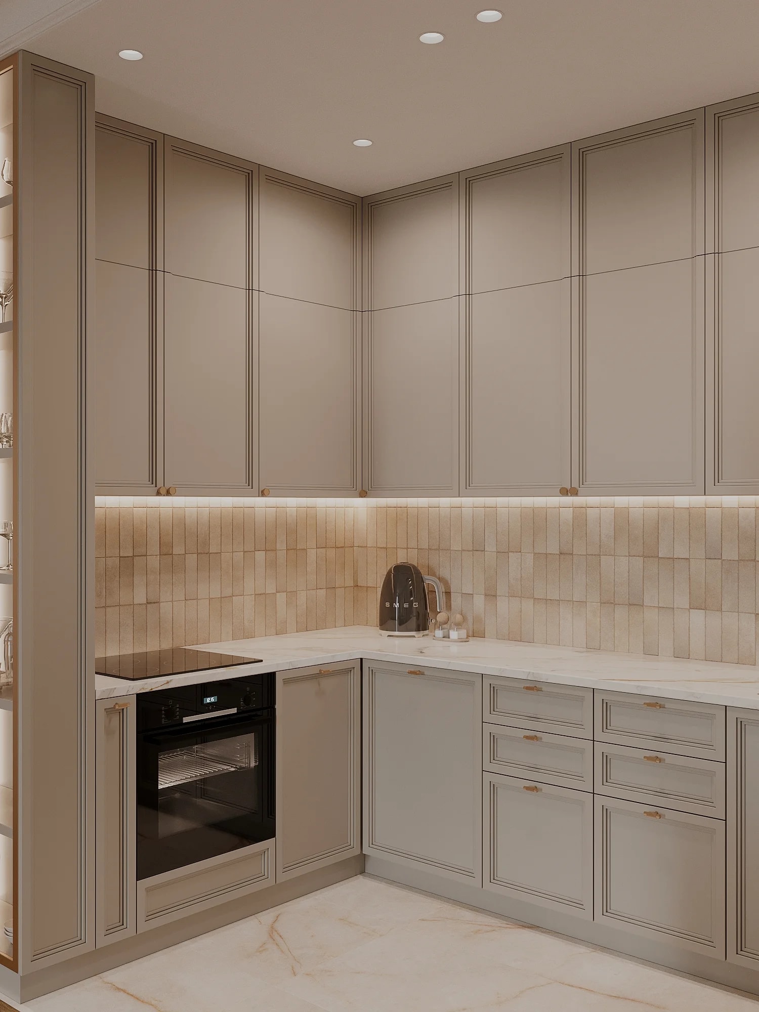 Светлая элегантная кухня