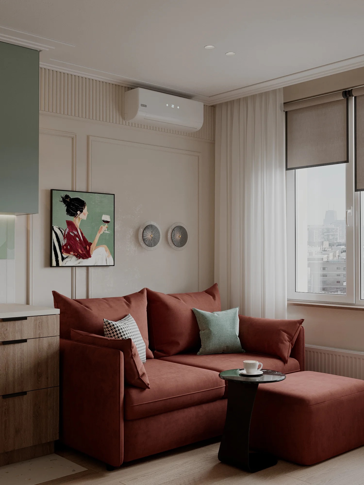 Д=Акцентный диван для кухни-гостиной